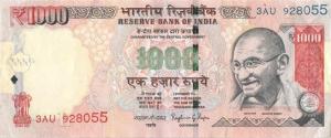Gallery image for India p107o: 1000 Rupees