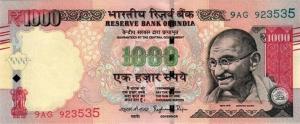 Gallery image for India p107p: 1000 Rupees