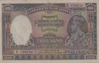 Gallery image for India p12c: 1000 Rupees from 1928