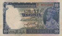 p16a from India: 10 Rupees from 1928