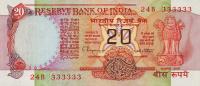 Gallery image for India p82j: 20 Rupees