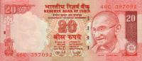 Gallery image for India p96c: 20 Rupees