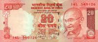 Gallery image for India p96d: 20 Rupees