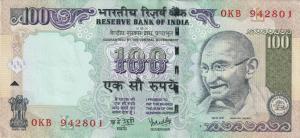 Gallery image for India p98q: 100 Rupees