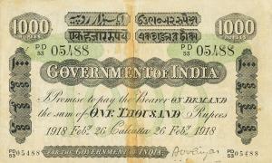 Gallery image for India pA19Al: 1000 Rupees