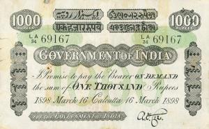 Gallery image for India pA19b: 1000 Rupees