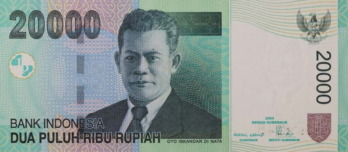 Front of Indonesia p144d: 20000 Rupiah from 2007
