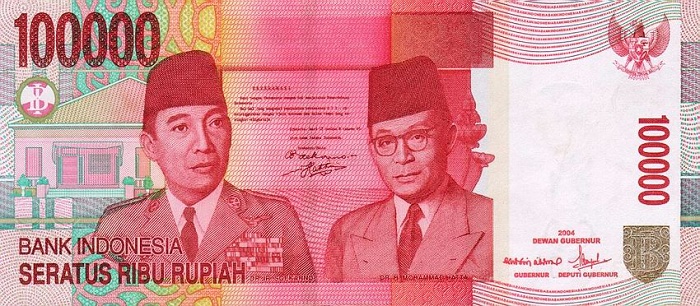 Indonesia p146a 100000 Rupiah 2004 f