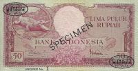 p50s from Indonesia: 50 Rupiah from 1957