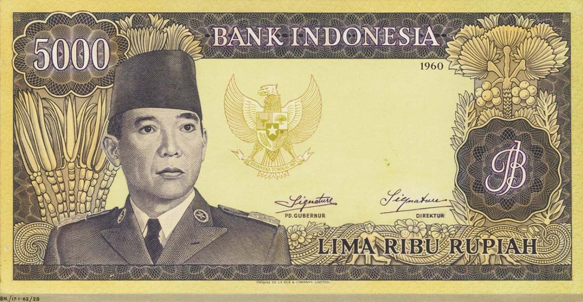 Front of Indonesia p88Ap: 5000 Rupiah from 1960