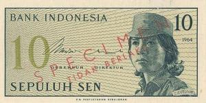 Gallery image for Indonesia p92s: 10 Sen