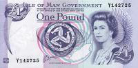 p40b from Isle of Man: 1 Pound from 1983