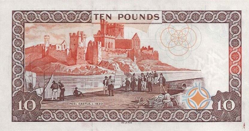 Back of Isle of Man p46a: 10 Pounds from 2007