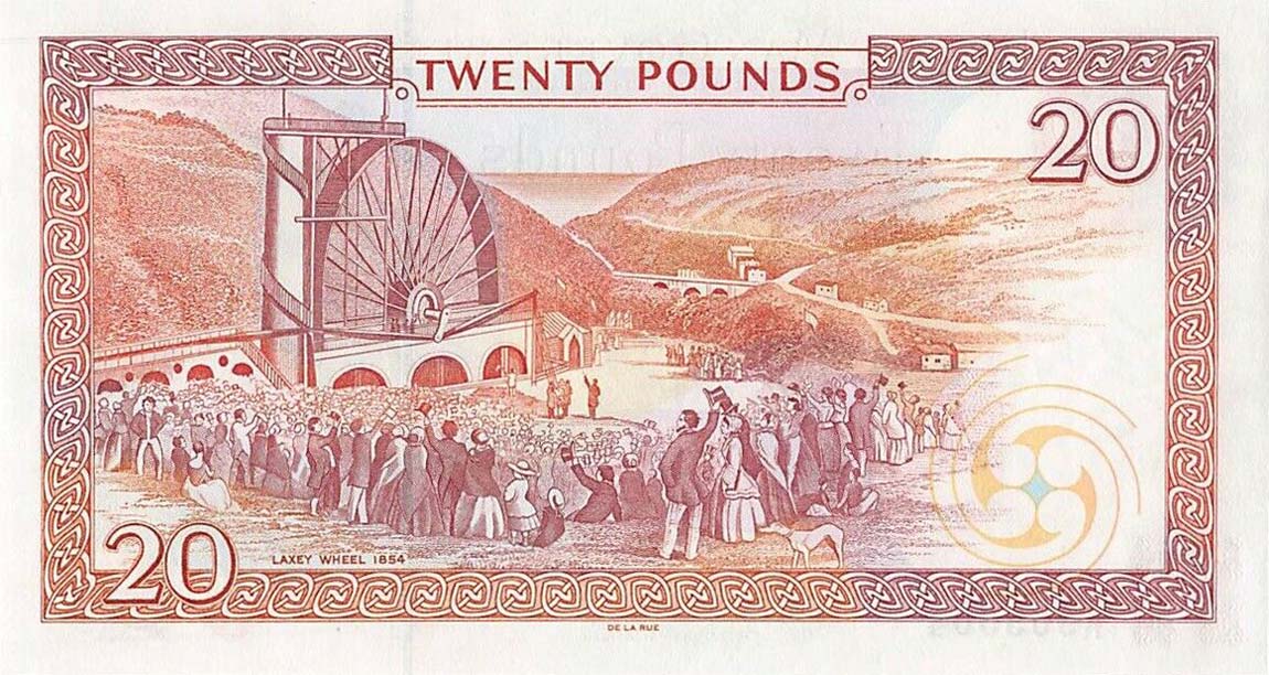 Back of Isle of Man p47a: 20 Pounds from 2007