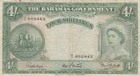 p13b from Bahamas: 4 Shillings from 1953