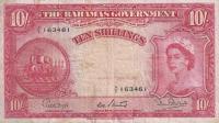 p14b from Bahamas: 10 Shillings from 1953