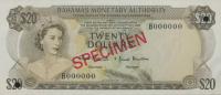 Gallery image for Bahamas p31s: 20 Dollars