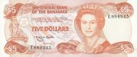 Gallery image for Bahamas p45b: 5 Dollars from 1974