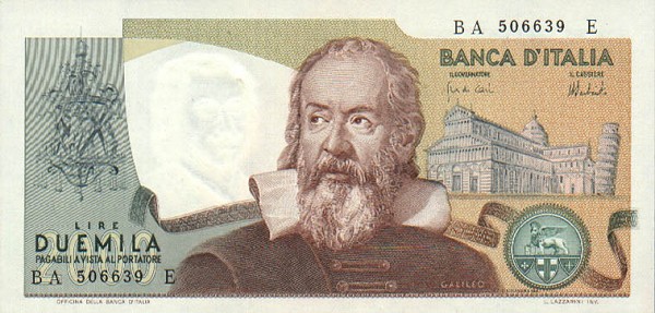 Front of Italy p103a: 2000 Lire from 1973