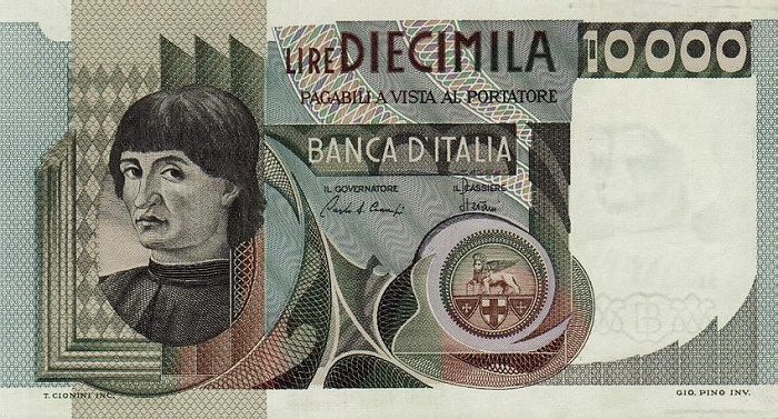 Front of Italy p106b: 10000 Lire from 1980