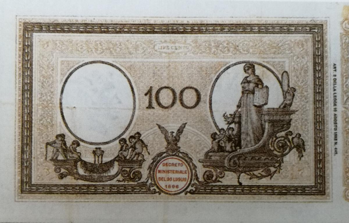 Back of Italy p39a: 100 Lire from 1897