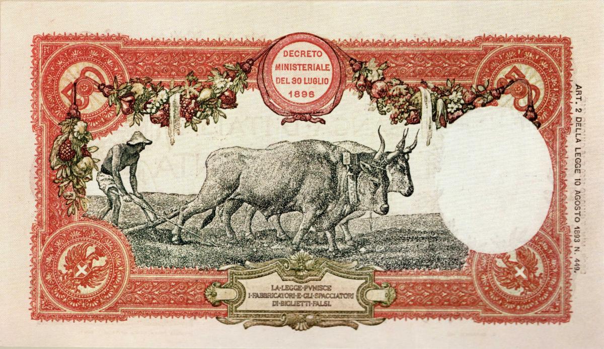 Back of Italy p43c: 50 Lire from 1919