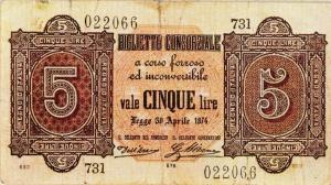 Gallery image for Italy p4: 5 Lire