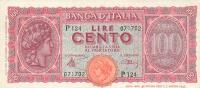 Gallery image for Italy p75a: 100 Lire from 1944