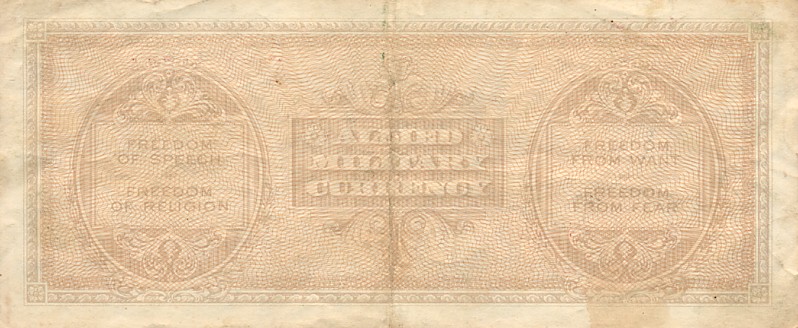 Back of Italy pM22a: 500 Lire from 1943