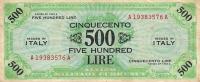 pM22a from Italy: 500 Lire from 1943