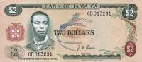 Gallery image for Jamaica p55a: 2 Dollars from 1970