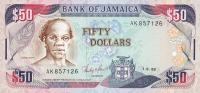 Gallery image for Jamaica p73a: 50 Dollars from 1988