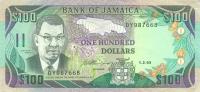 p75c from Jamaica: 100 Dollars from 1993