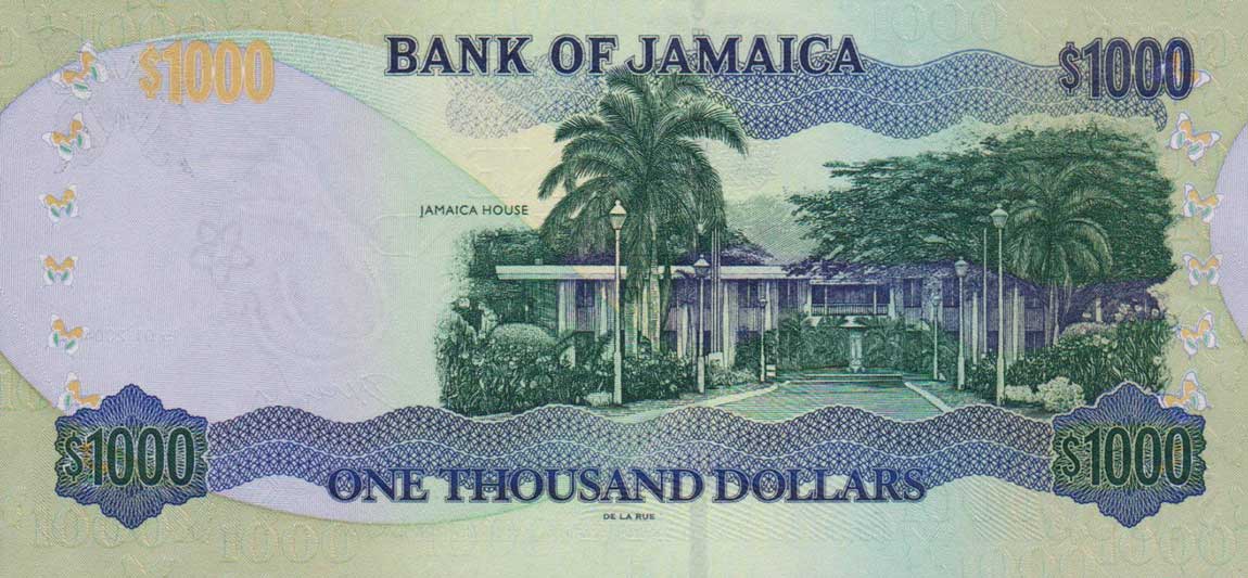 Back of Jamaica p82: 1000 Dollars from 2002