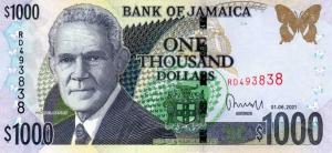 Gallery image for Jamaica p86p: 1000 Dollars