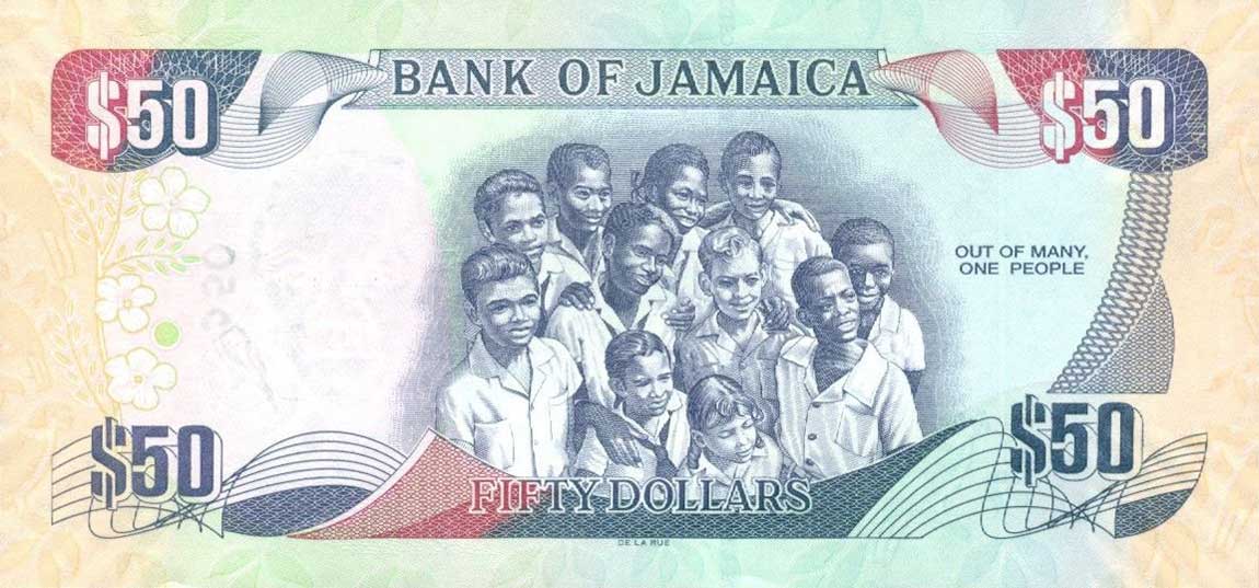 Back of Jamaica p89: 50 Dollars from 2012