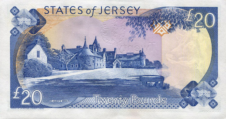 Back of Jersey p18a: 20 Pounds from 1989