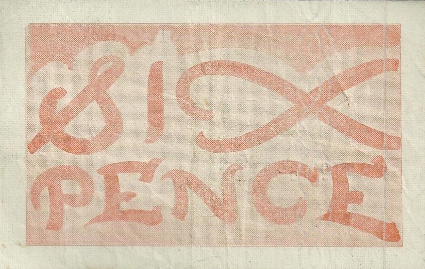 Back of Jersey p1a: 6 Pence from 1941