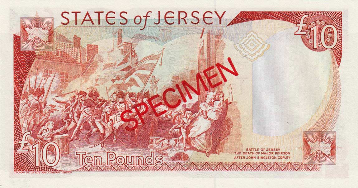 Back of Jersey p22s: 10 Pounds from 1993