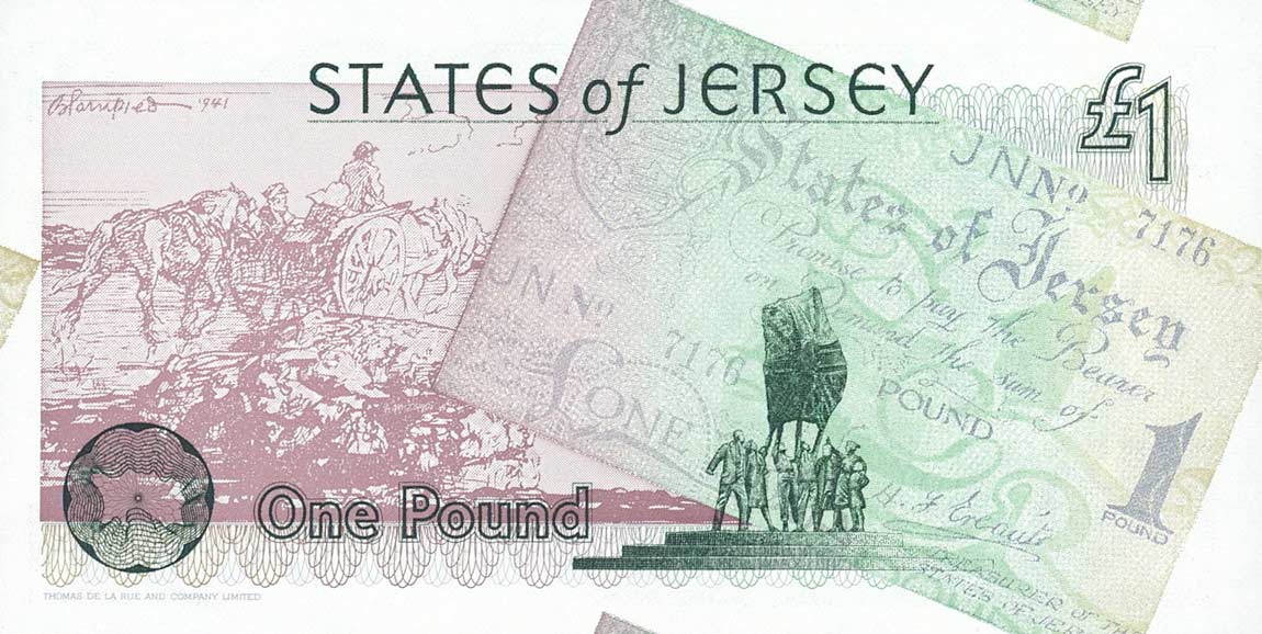 Back of Jersey p25a: 1 Pound from 1995