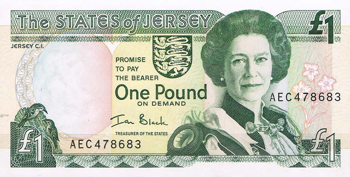 Front of Jersey p26b: 1 Pound from 2000