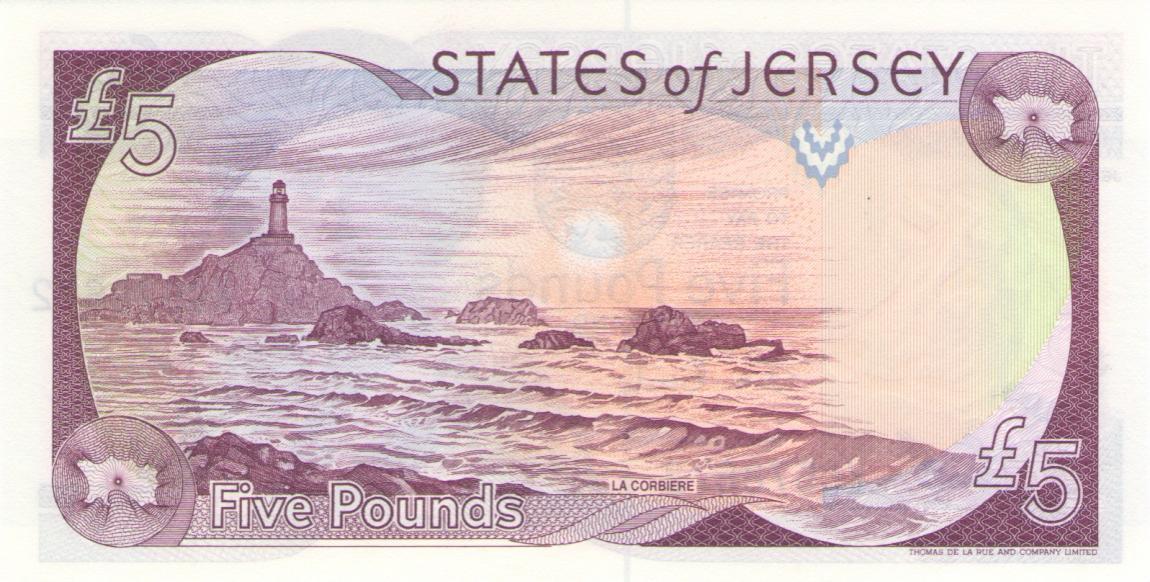 Back of Jersey p27a: 5 Pounds from 2000