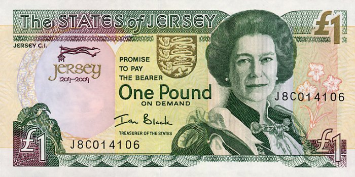 Front of Jersey p31a: 1 Pound from 2004