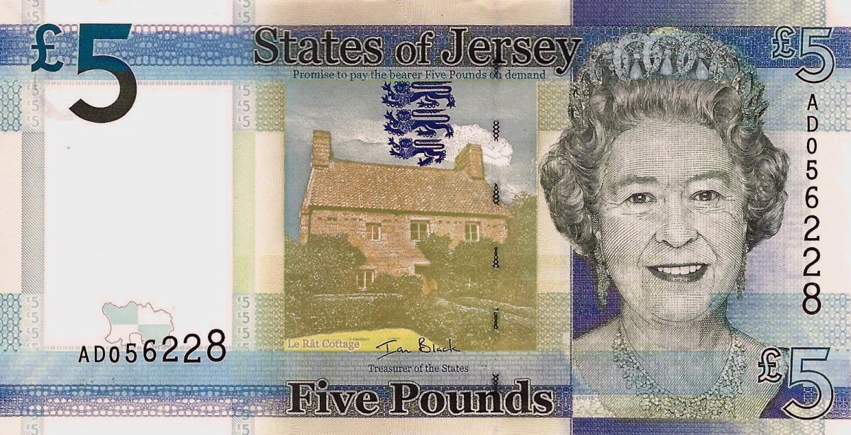 Front of Jersey p33a: 5 Pounds from 2010