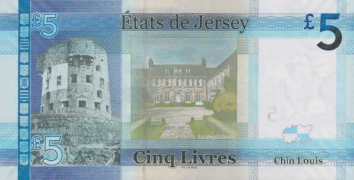 Back of Jersey p33a: 5 Pounds from 2010