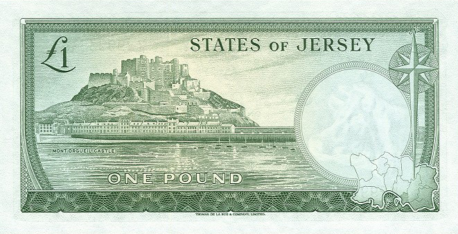 Back of Jersey p8b: 1 Pound from 1963