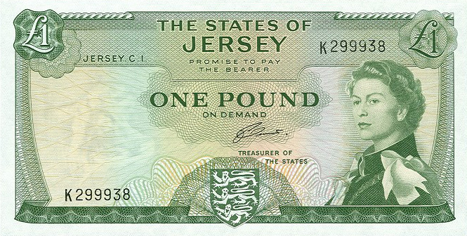 Front of Jersey p8b: 1 Pound from 1963
