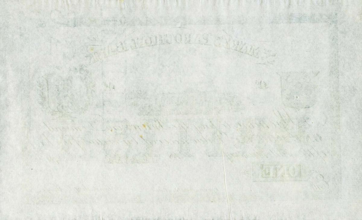 Back of Jersey pS326: 1 Pound from 1850
