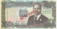 p29s from Kenya: 200 Shillings from 1989