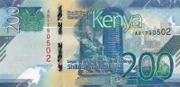 Gallery image for Kenya p54: 200 Shillings from 2019